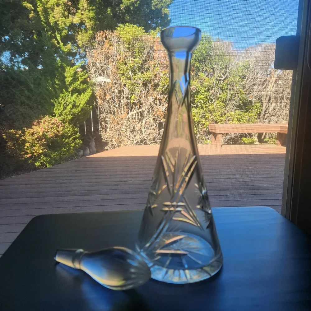Vintage Fancy Design Glass Decanter